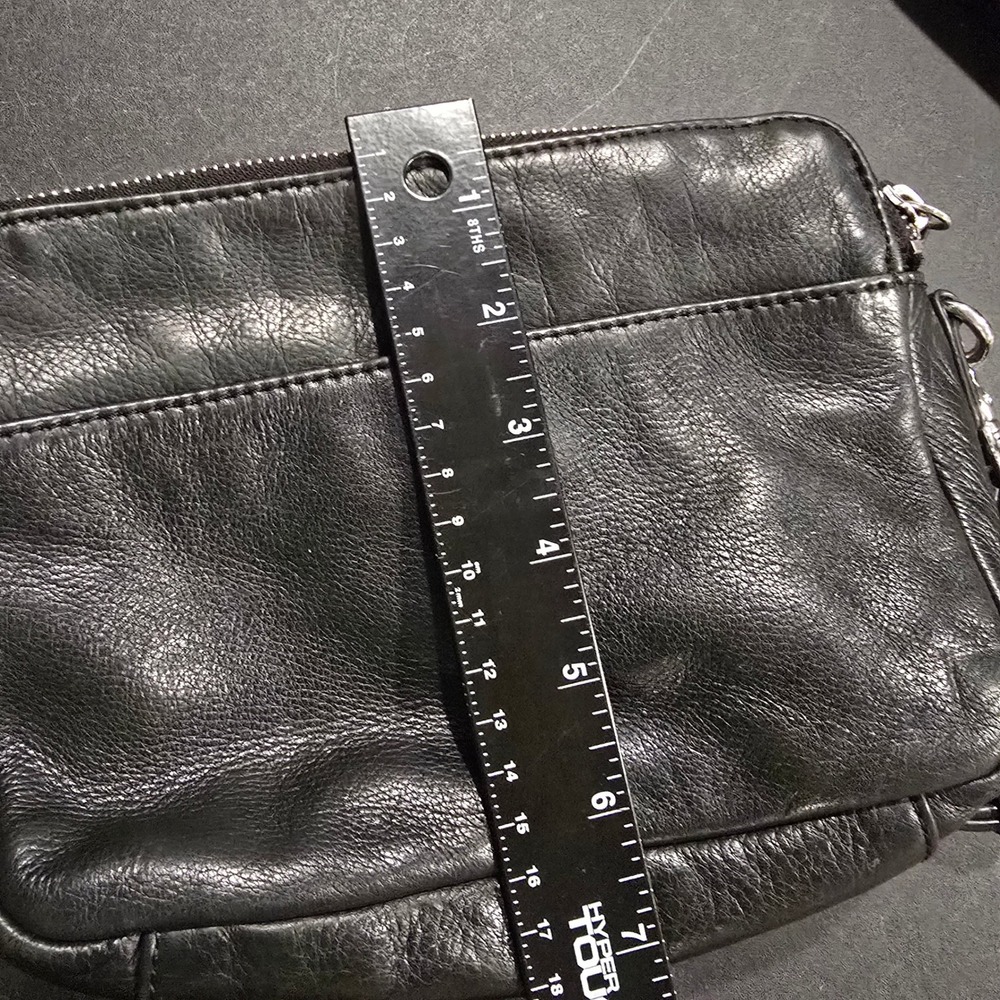 margot Black Leather Crossbody Bag - Picture 11 of 13